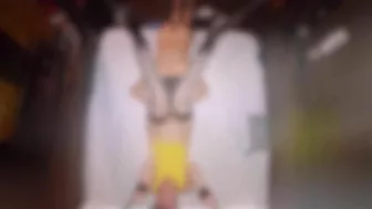 Ginger caught masturbating with friend, chained and fucked until creampie.