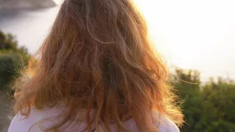 Sultry ginger girl enjoys passionate vacation in homemade sextape orgasmic bliss.