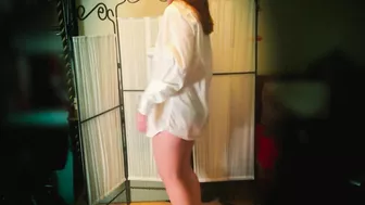 Redhead lonely at home, body burning, dance with me tonight!