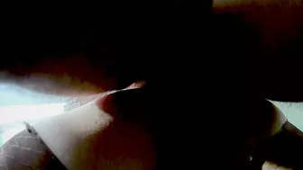 Rip her pantyhose and fuck her hard until she spills coffee all over her ass.