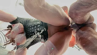 This video features a gorgeous redhead with big natural boobs taking a shower and getting fucked hard while her bouncing tits spray water everywhere. This video features a gorgeous redhead with big natural boobs taking a shower and getting fucked hard while her bouncing tits spray water everywhere.