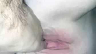Underwater ginger pussy fingering and footjob with extreme closeups and creampie.