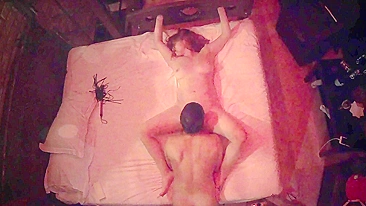 Busty ginger teen gets pounded and creampied in painful pleasure on Halloween.