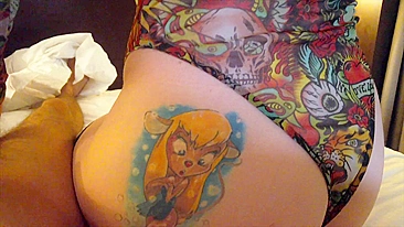 Busty redhead teens engaging in reverse cowgirl creampie sex acts while wearing fishnet stockings.