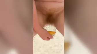 Guess what this glass is intended for? It's perfect for serving your wife or MILF a refreshing beverage while they watch you pleasure yourself.