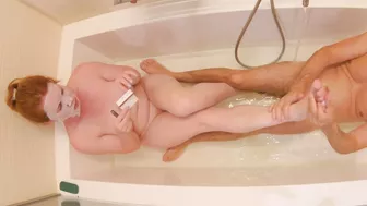 Seduce your partner with a sensual foot job and toe job while enjoying wine and cigarettes.