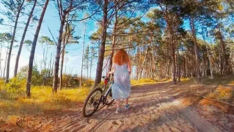 Led my bike partner to a scenic spot for public cowgirl sex with gorgeous redhead teen. Led my bike partner to a scenic spot for public cowgirl sex with gorgeous redhead teen.
