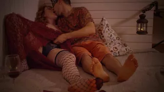 Sexy couple enjoys passionate mutual masturbation and orgasms in a romantic setting. Sexy couple enjoys passionate mutual masturbation and orgasms in a romantic setting.