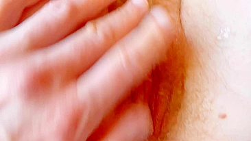 This curvy redhead MILF with big tits and pale skin enjoys a creamy ginger pussy in a lazy morning hairy quickie.