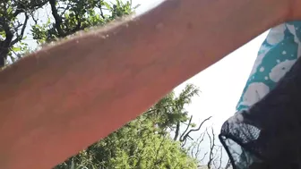 Ruining cum prematurely while fucking big tits at public beach parking lot.