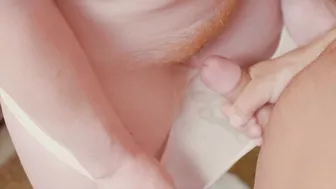 Covered in cum and sporting a red bush, I wore panties all day at school.