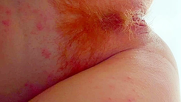 Sexy teen with big tits and hairy pussy gets creamy cumshot.
