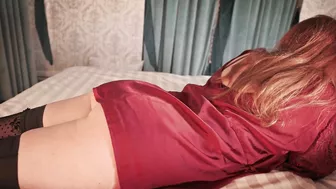 Redhead MILF wife worshiping and giving sensual blowjob. Redhead MILF wife worshiping and giving sensual blowjob.