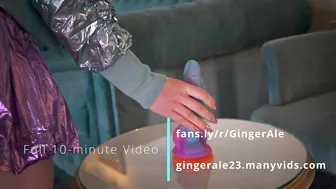 Saddle your big dragon dildo with my tight pussy and enjoy.