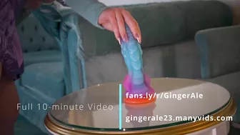 Saddle your big dragon dildo with my tight pussy and enjoy.