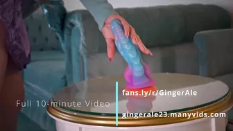 Saddle your big dragon dildo with my tight pussy and enjoy.