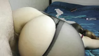 Big ass ripped pantyhose hardcore fuck!