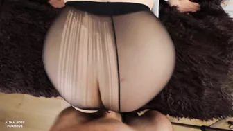 Fuck your sister's tight pussy in ripped pantyhose.