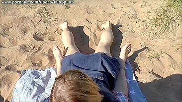 Hey there, pervert! Get ready for some hot sister action on this beach blowjob. She'll suck his cock like it's never been sucked before.