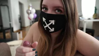 Sneak peek at hot sister's sweet ass getting filled with sperm!