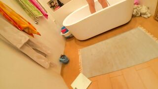 Sis takes a steamy shower then gets banged hard by her stepbrother.