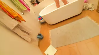Sis takes a steamy shower then gets banged hard by her stepbrother.