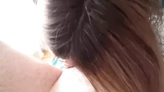 My sister's tight pussy made him cum quickly.