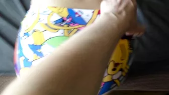 Sassy sister in tight pants gets banged by dude on Adventure Time.