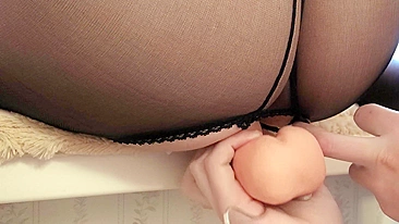 Sis loves her bro's big dick in her tight pussy.