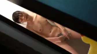 Japanese Mom Masturbates in Shower while Hidden Cam captures her Cute Small Tits. Voyeur