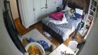 Stepsister with a lithe body is ready to pet her gorgeous pussy for real