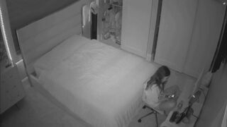 IP cam footage dealing with a Canadian chick that wants to get herself off