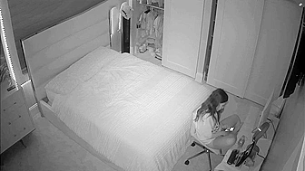 IP cam footage dealing with a Canadian chick that wants to get herself off