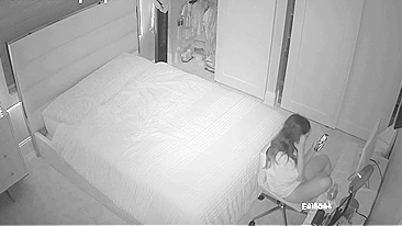 IP cam footage dealing with a Canadian chick that wants to get herself off