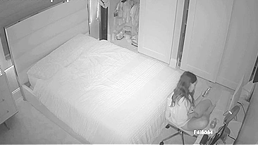 IP cam footage dealing with a Canadian chick that wants to get herself off