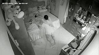 Stepdaughter with a shaved pussy is ready for daddy's throbbing member