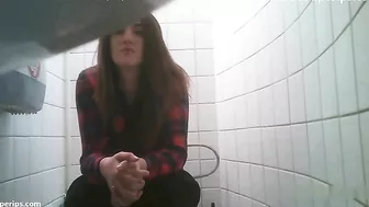 European stepsister looks hot while pissing in front of the camera in spycam XXX