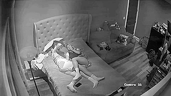 Coed from the US fucks her stepbrother in IP cam footage that looks SO hot