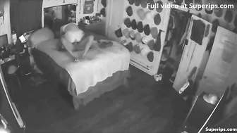 Interracial spy cam footage showing big ass brunette that prefers stepbro's BBC