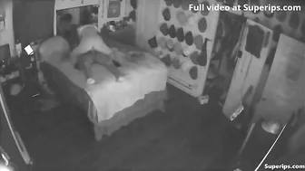 Interracial spy cam footage showing big ass brunette that prefers stepbro's BBC