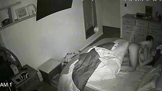 Taboo Family Sex, Leaked iP Cam Shows Lustful Brother Drilling His Sister's Wet Hole at Night
