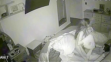 Taboo Family Sex, Leaked iP Cam Shows Lustful Brother Drilling His Sister's Wet Hole at Night