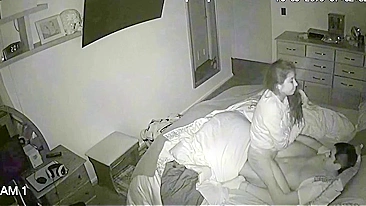 Taboo Family Sex, Leaked iP Cam Shows Lustful Brother Drilling His Sister's Wet Hole at Night