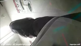 Asian spy cam footage showing a good looking girl in a truly sexy skirt