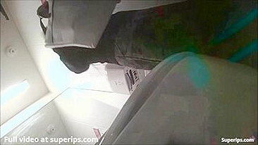 Asian spy cam footage showing a good looking girl in a truly sexy skirt