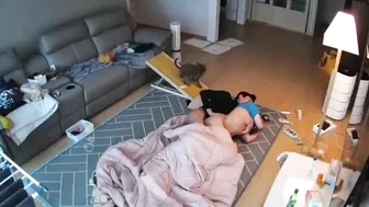 Stepfam fuck movie showing spy cam footage of doggystyle pleasure in HD