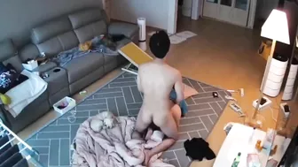 Stepfam fuck movie showing spy cam footage of doggystyle pleasure in HD