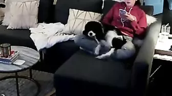 Canadian porn movie showing hidden cam girl that uses hand to get herself off