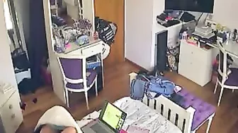 Redheaded teen hidden cam XXX with really hot masturbation and orgasms