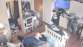 Great bedroom bang scene showing hidden cam couple that really enjoys HARD sex